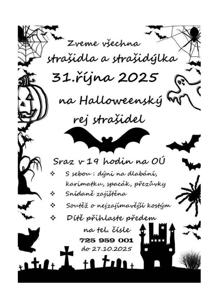 Halloweenský rej strašidel